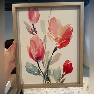 Floral Watercolor Framed Art